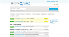 Desktop Screenshot of necesitotrabajo.com
